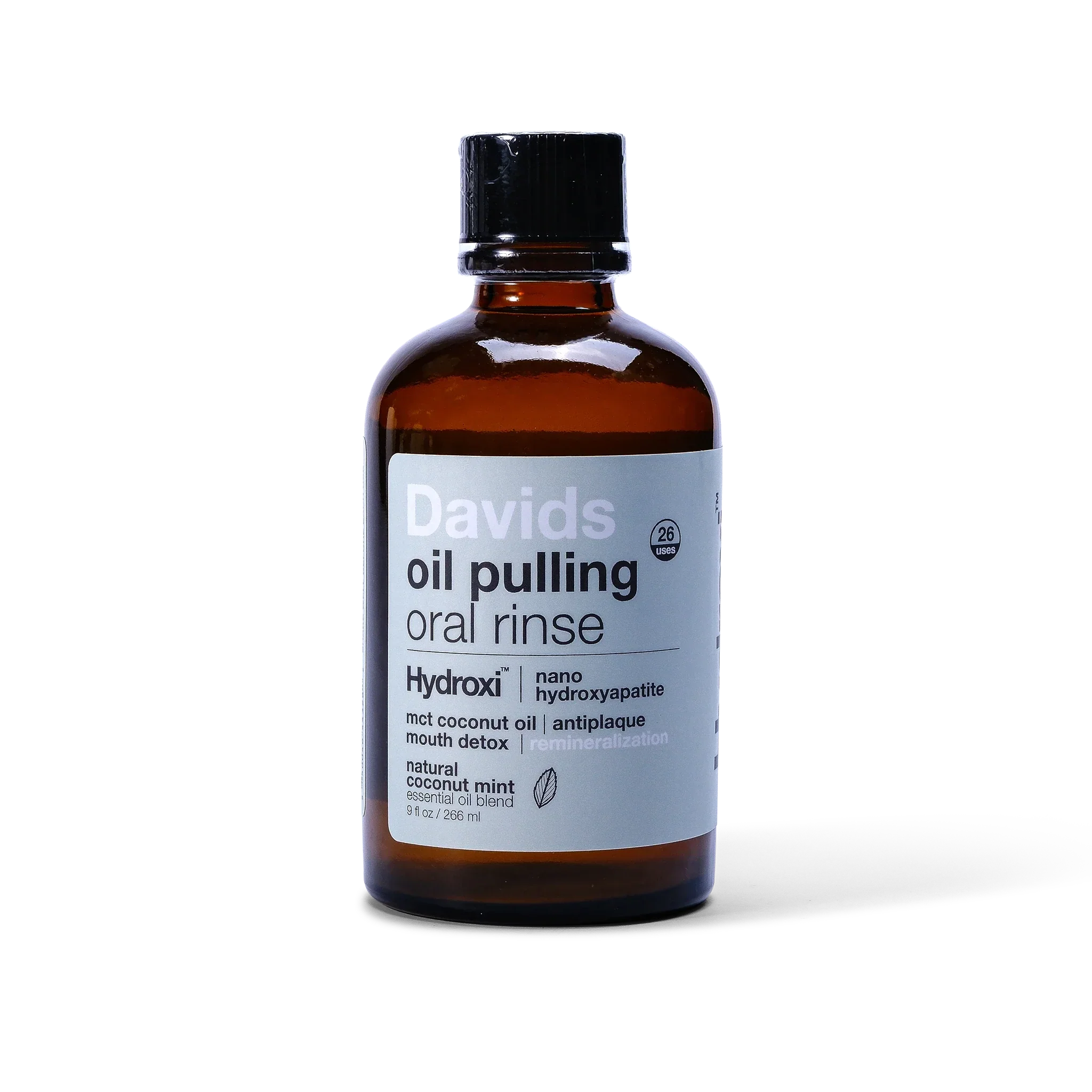 Davids Hydroxi™ Oil Pulling Oral Rinse w/ Nano Hydroxyapatite
