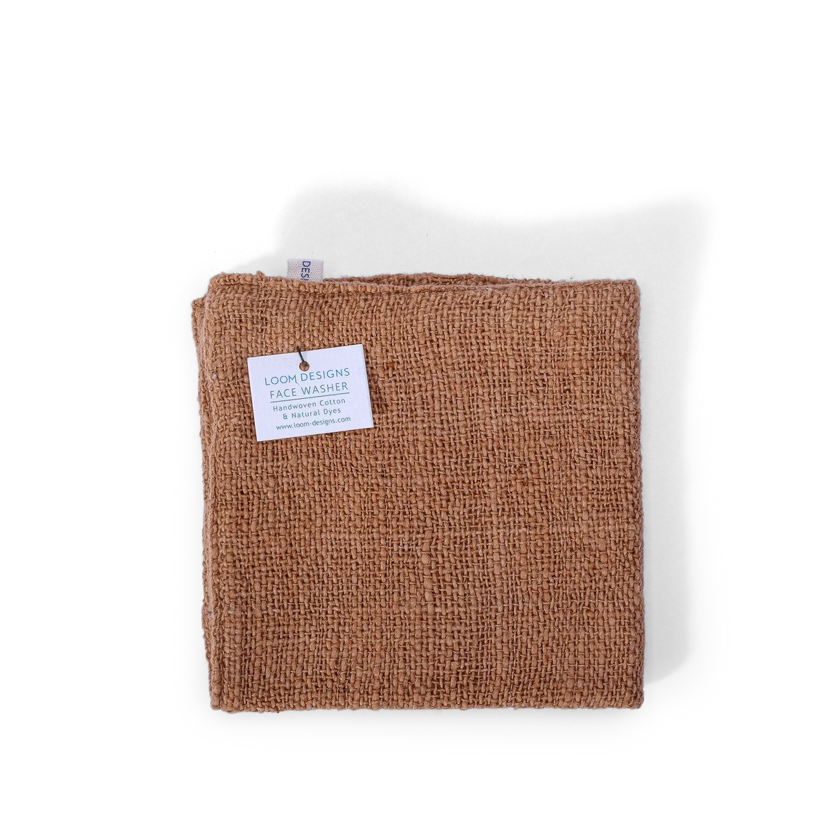 Loom Designs Face Washer Indigo Marigold Cinnamon 25cm x 25cm