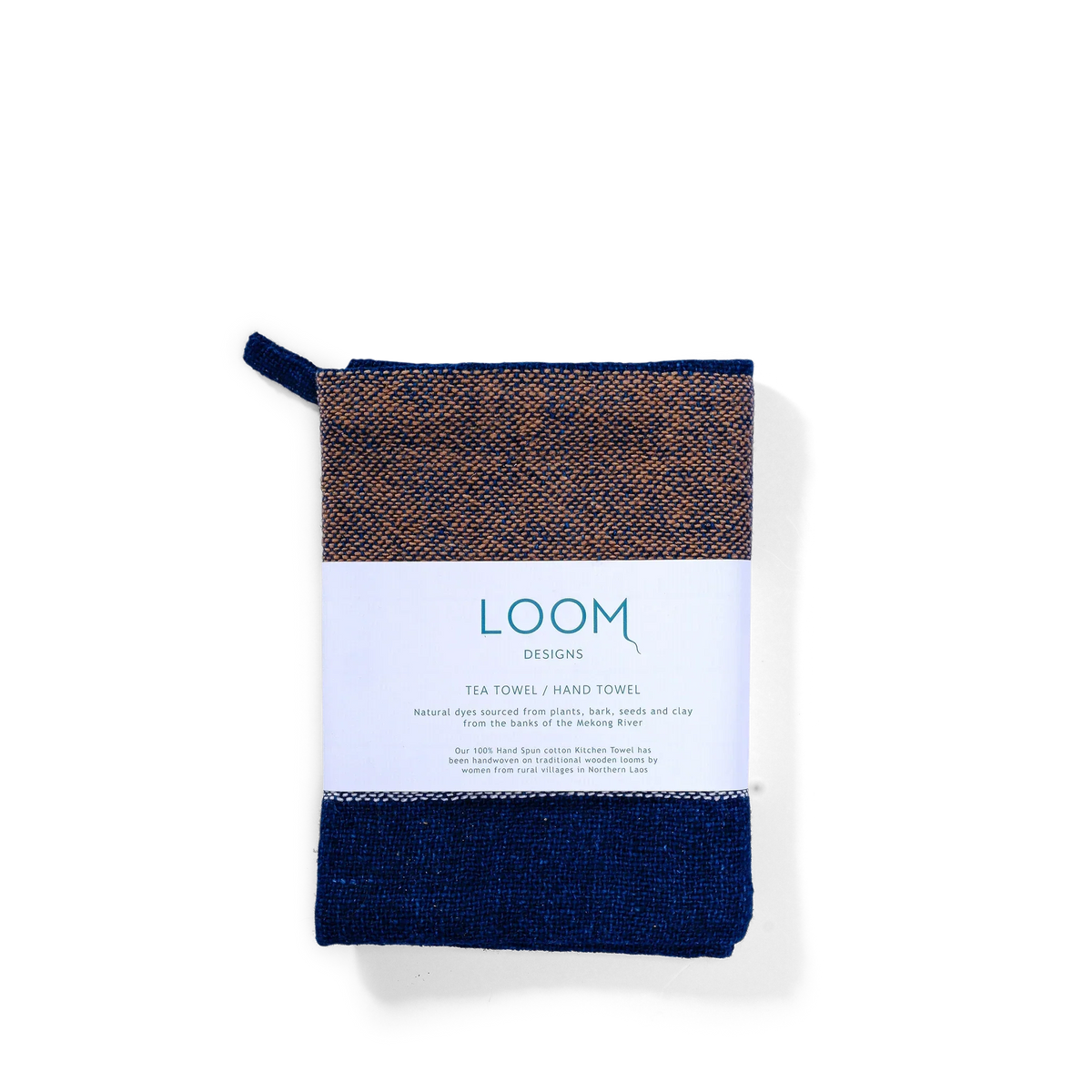 Loom Designs Tea Towel Cinnamon on Cinnamon 50 cm x 65cm