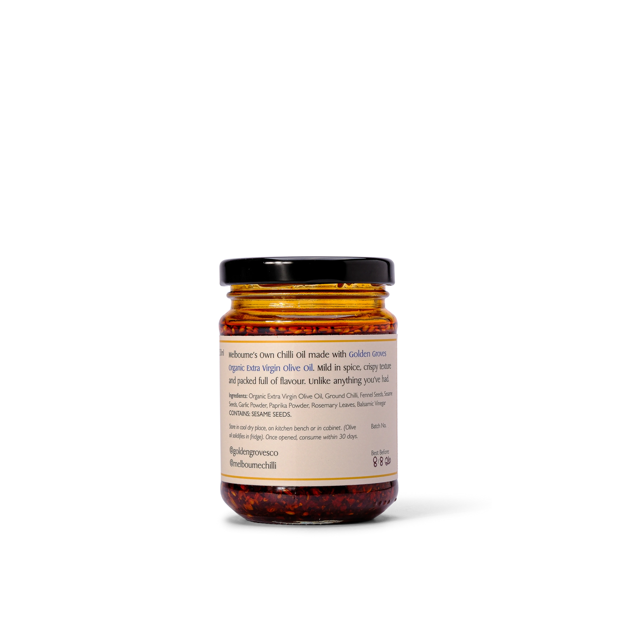 Melbourne chilli Oil Organic Raw Chili Oil