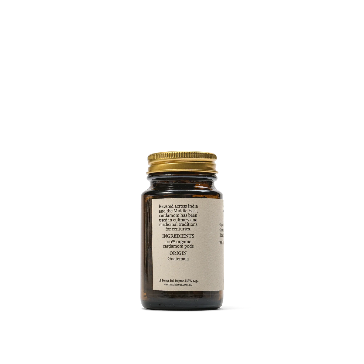 Orchard St. Organic Cardamom Pods – back