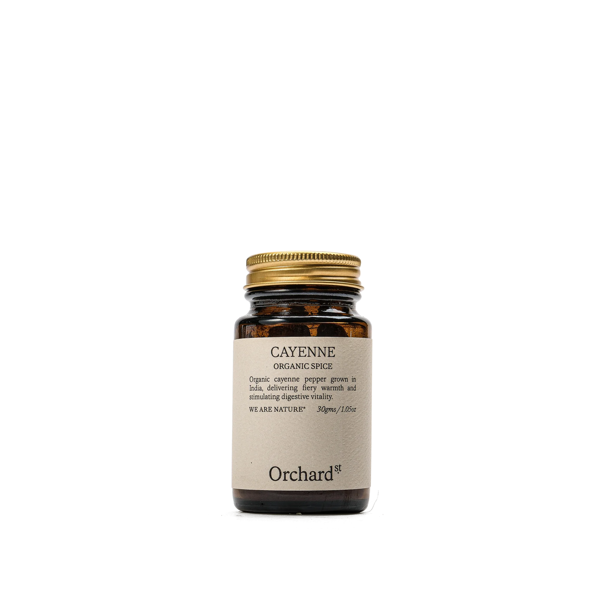 Orchard St. Organic Ground Cayenne – front