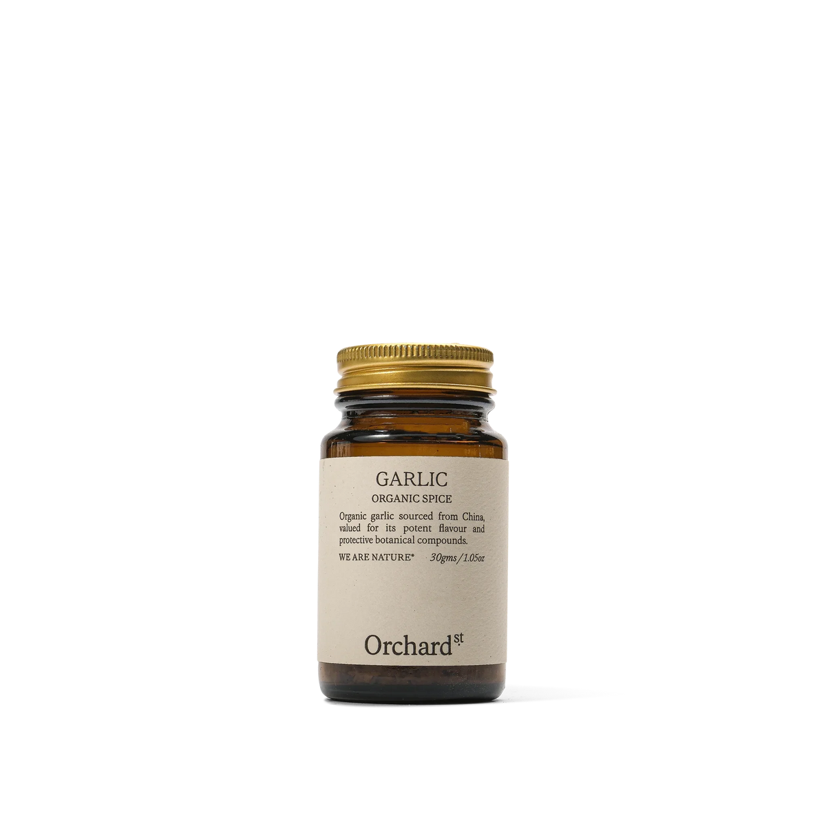 Orchard St. Organic Garlic Granules – front