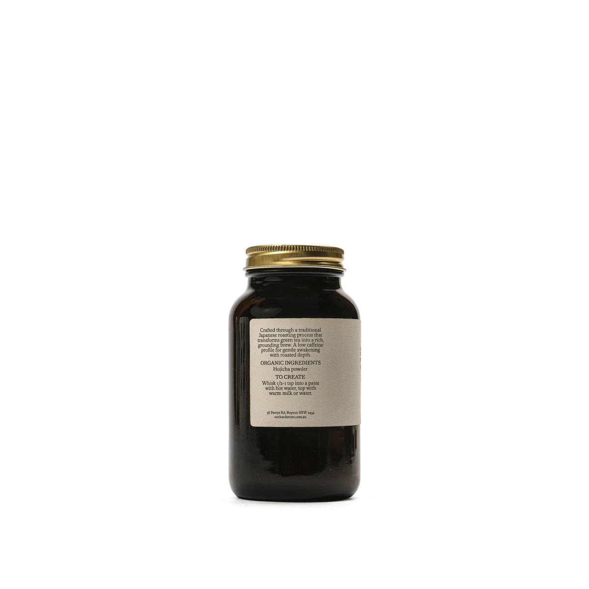 Orchard St. Organic Hojicha Tea – back
