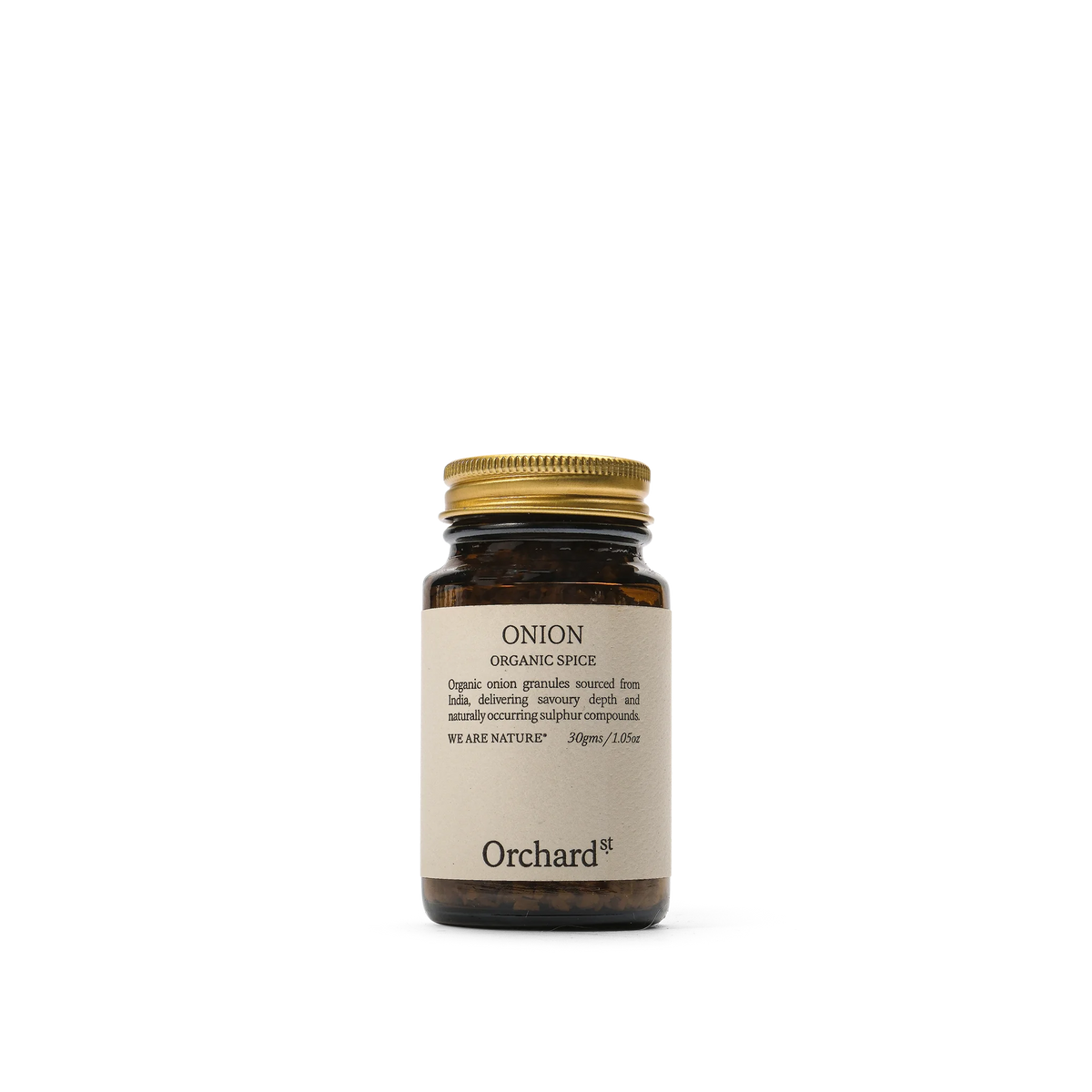 Orchard St. Organic Onion Granules – front
