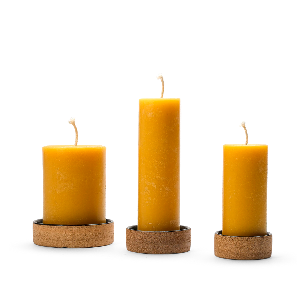 60HR Organic Beeswax Pillar Candle