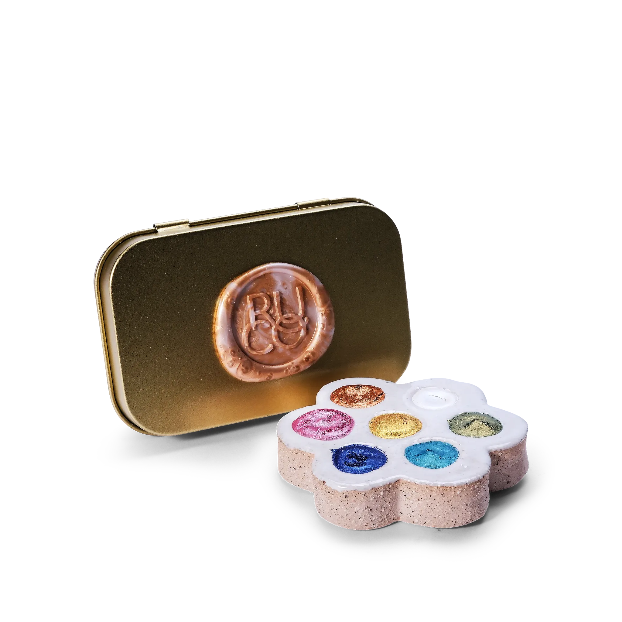 Flower Power Handmade Shimmer Watercolour Palette