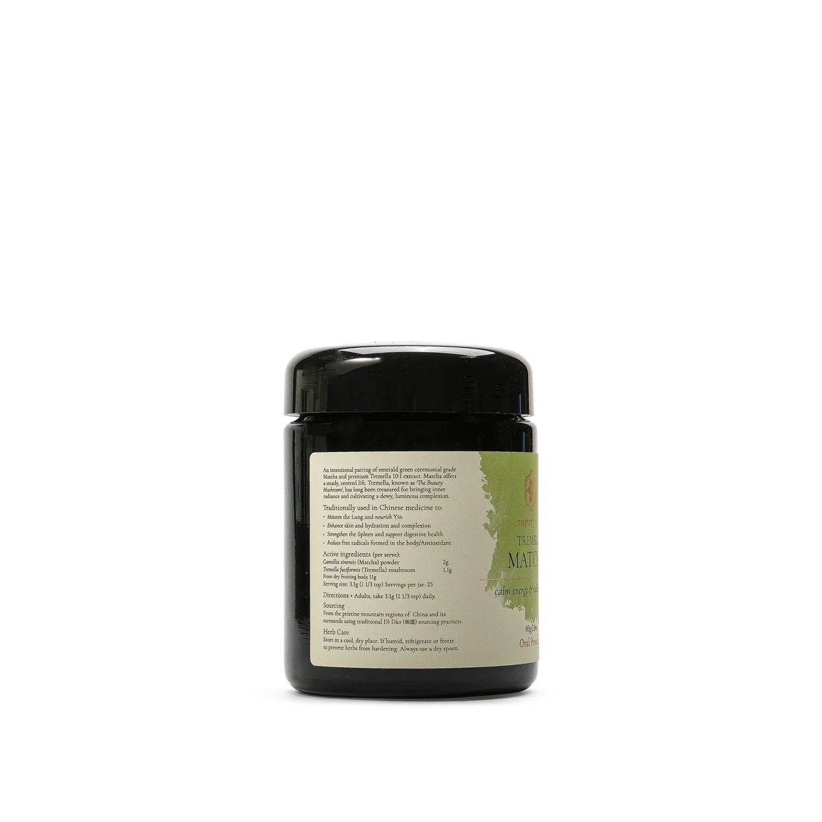 Superfeast Tremella Matcha – back