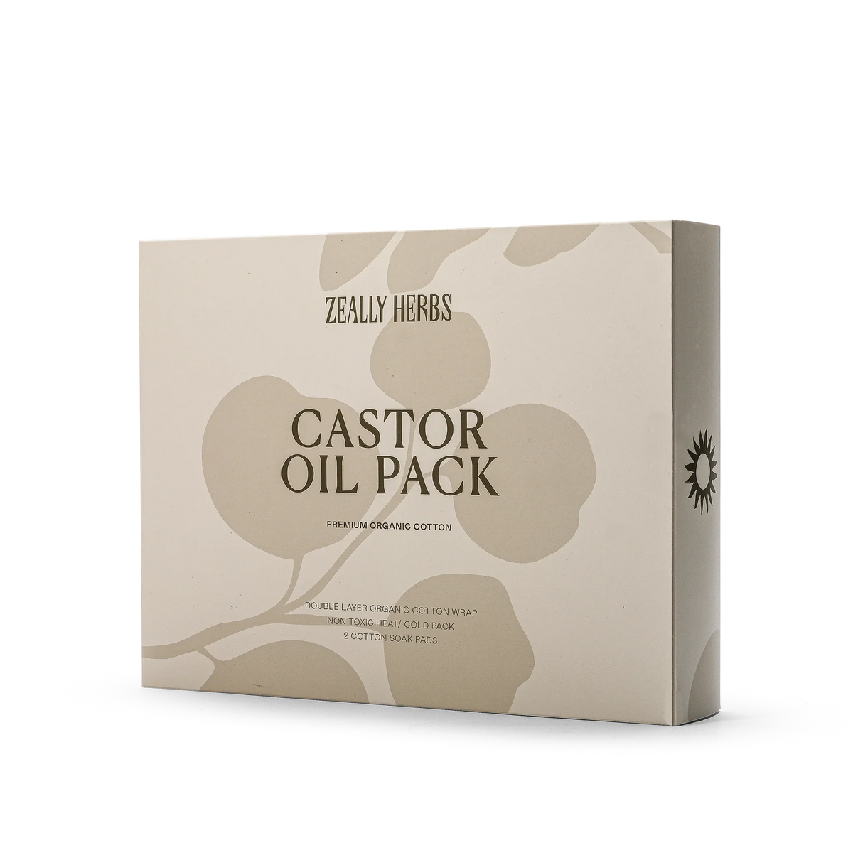 Zeally Herbs Castor Wrap Pack & Oil – box