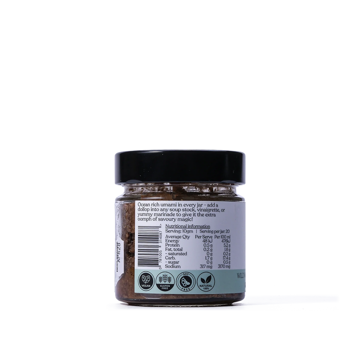 Ziggy's Wildfoods Wild Bull Kelp Seaweed & Chickpea Organic Miso