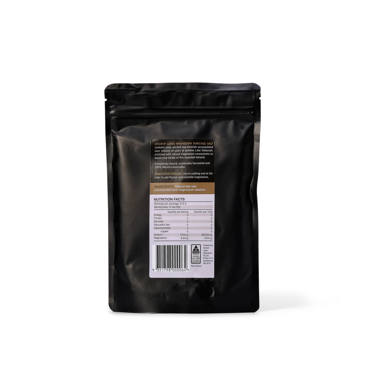 Magnesium Enriched Natural Lake Salt