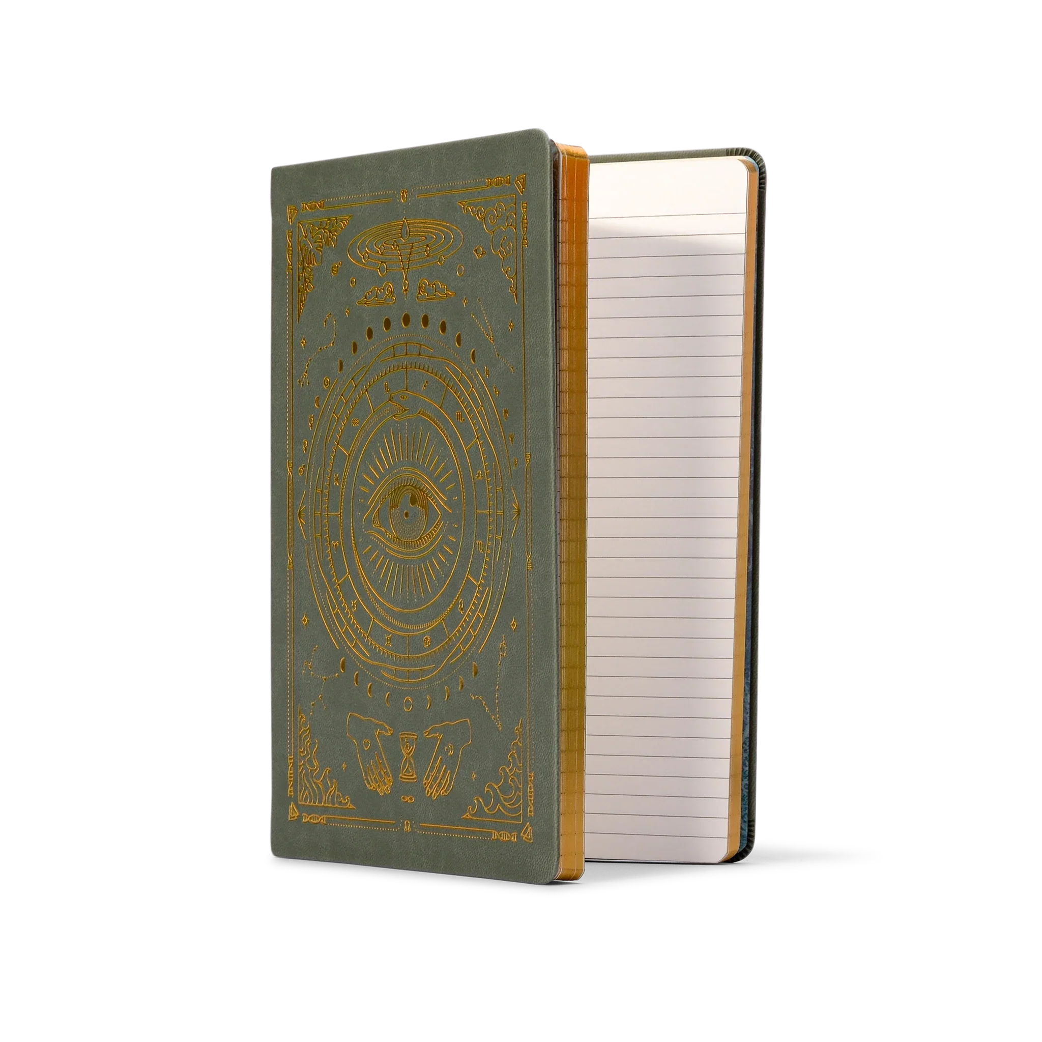 ORIGINS VEGAN LEATHER JOURNAL - LINED Sage