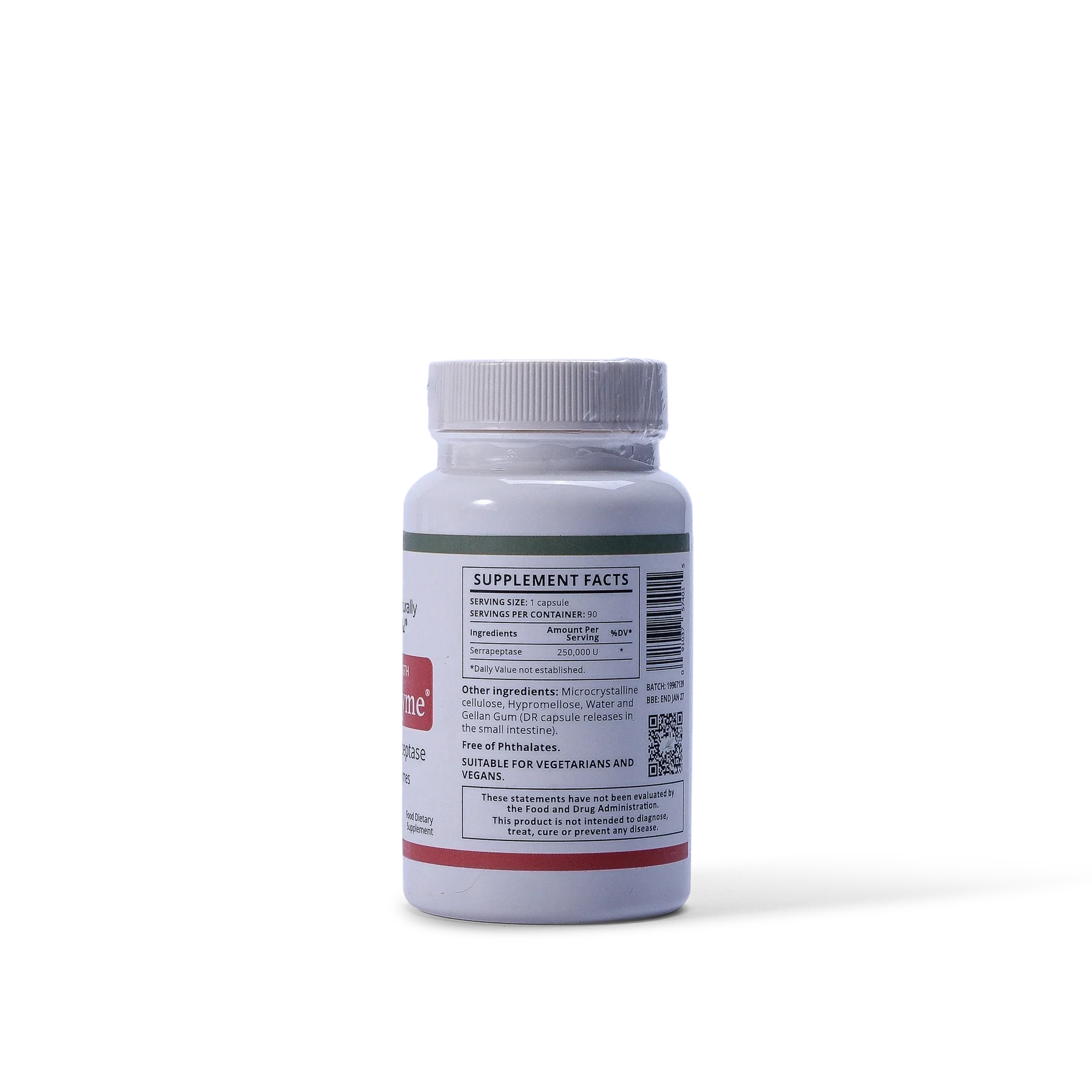 Serrapeptase Enzyme 250,000 IU
