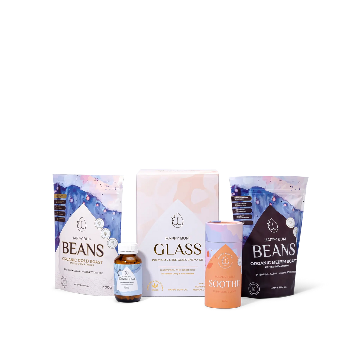 Happy Bum Glass - Premium Enema Kit