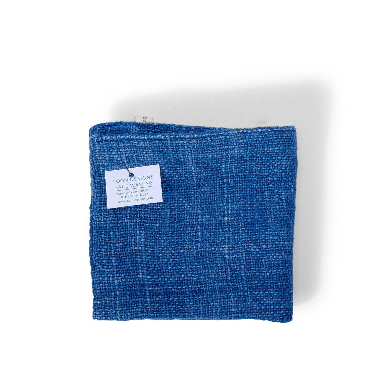 Loom Designs Face Washer Indigo Marigold Cinnamon 25cm x 25cm