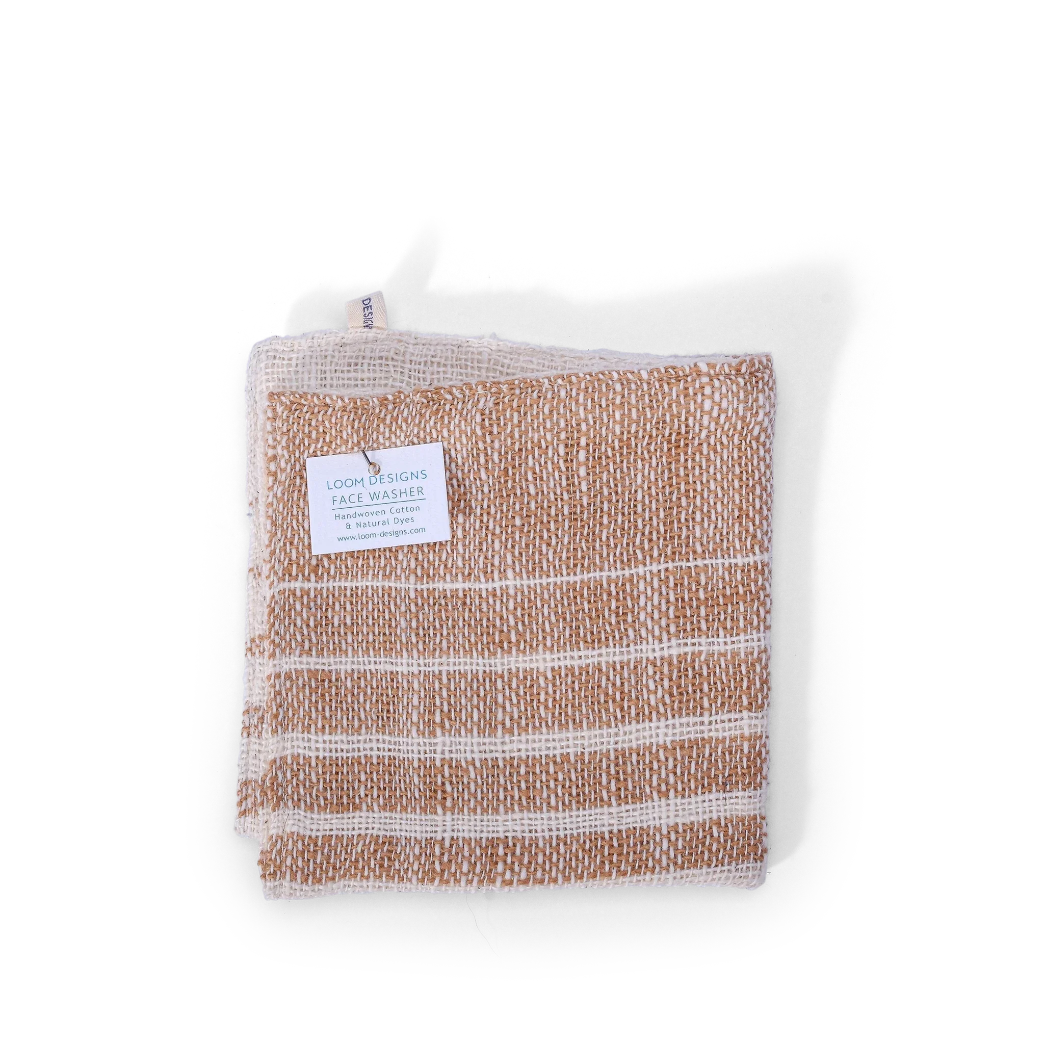 Face Washer Indigo Marigold Cinnamon 25cm x 25cm