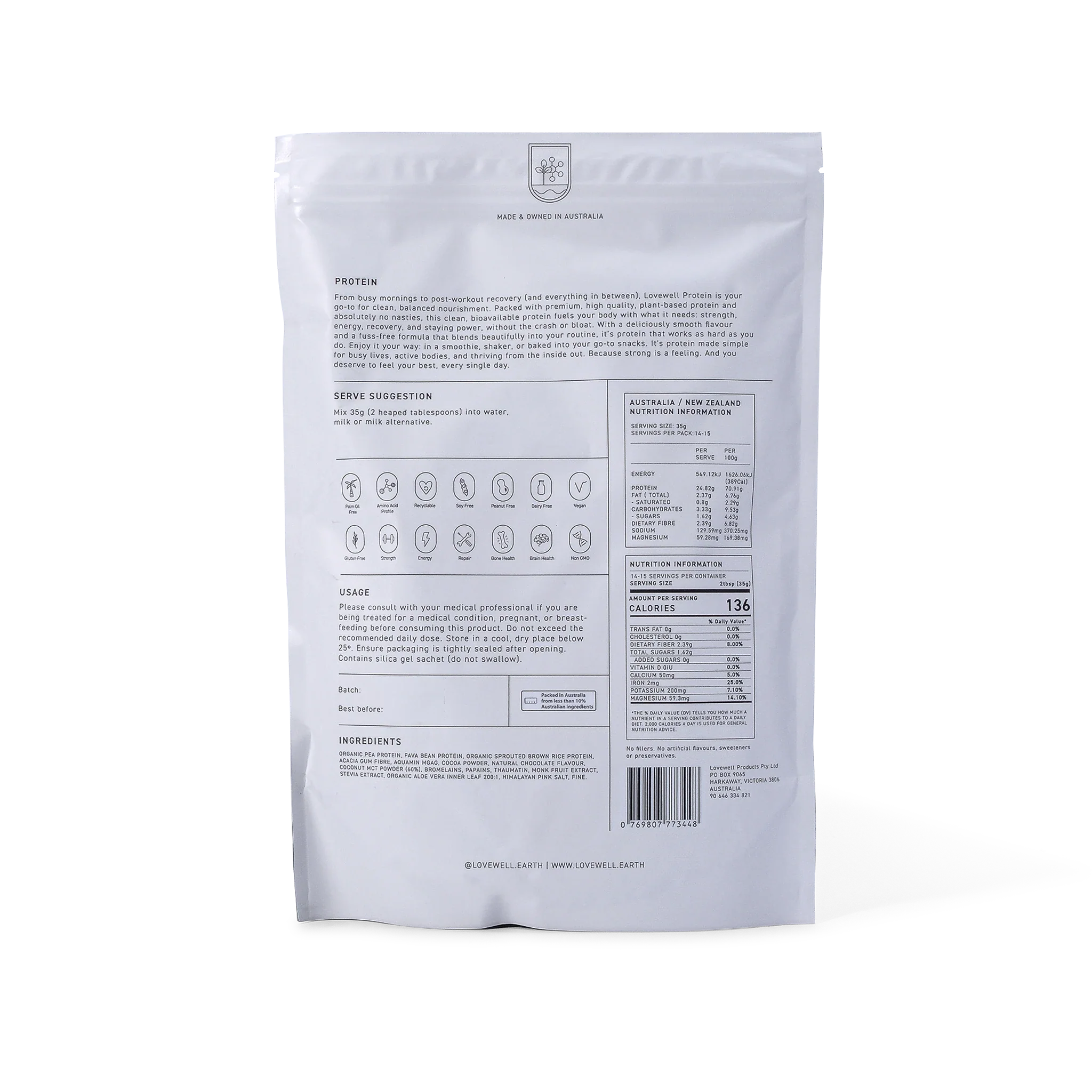 Organic Daily Protein - Chocolate