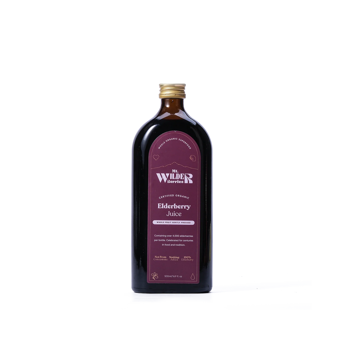 Mt. Wilder Berries Certified Organic Elderberry Juice