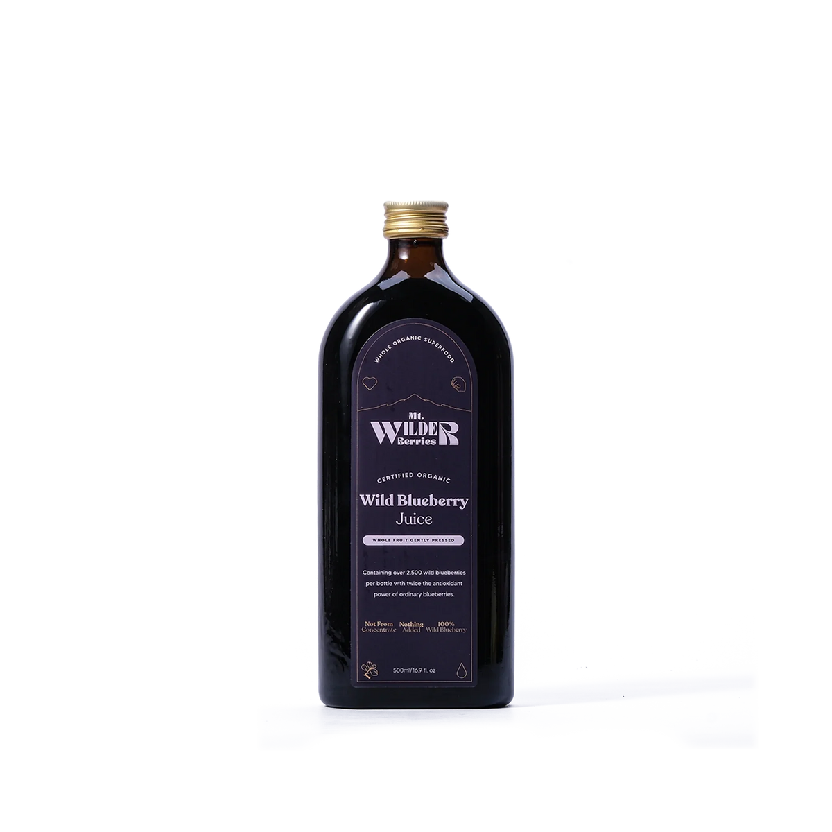 Mt. Wilder Berries Certified Organic Wild Blueberry Juice