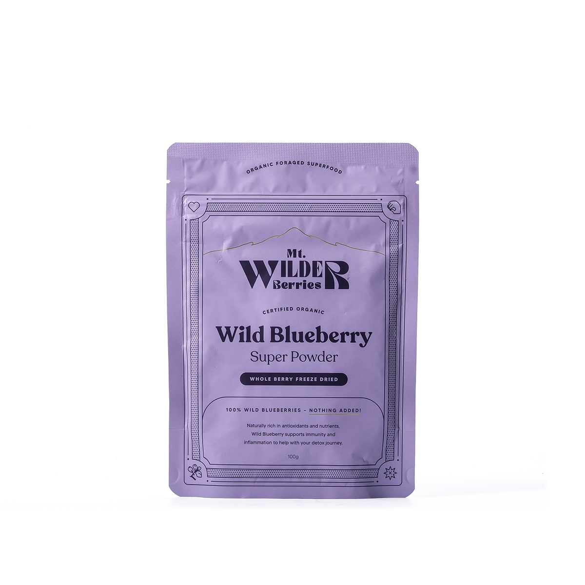 Mt. Wilder Berries Certified Organic Wild Blueberry Super Powder