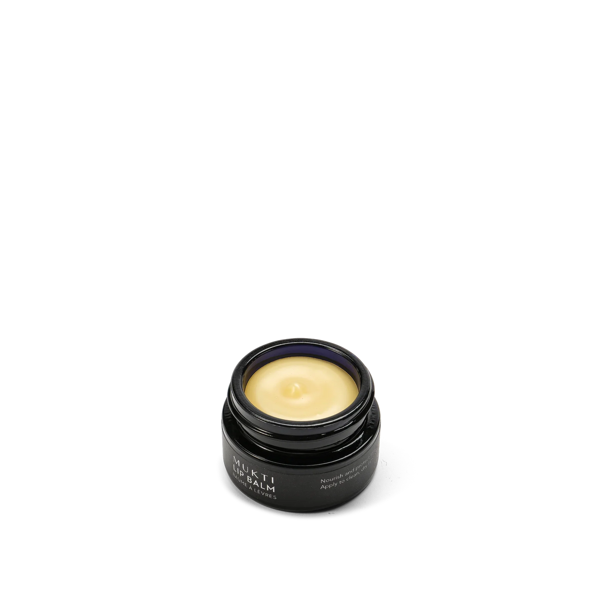 Mukti Whipped Honey & Macadamia Lip Balm – open