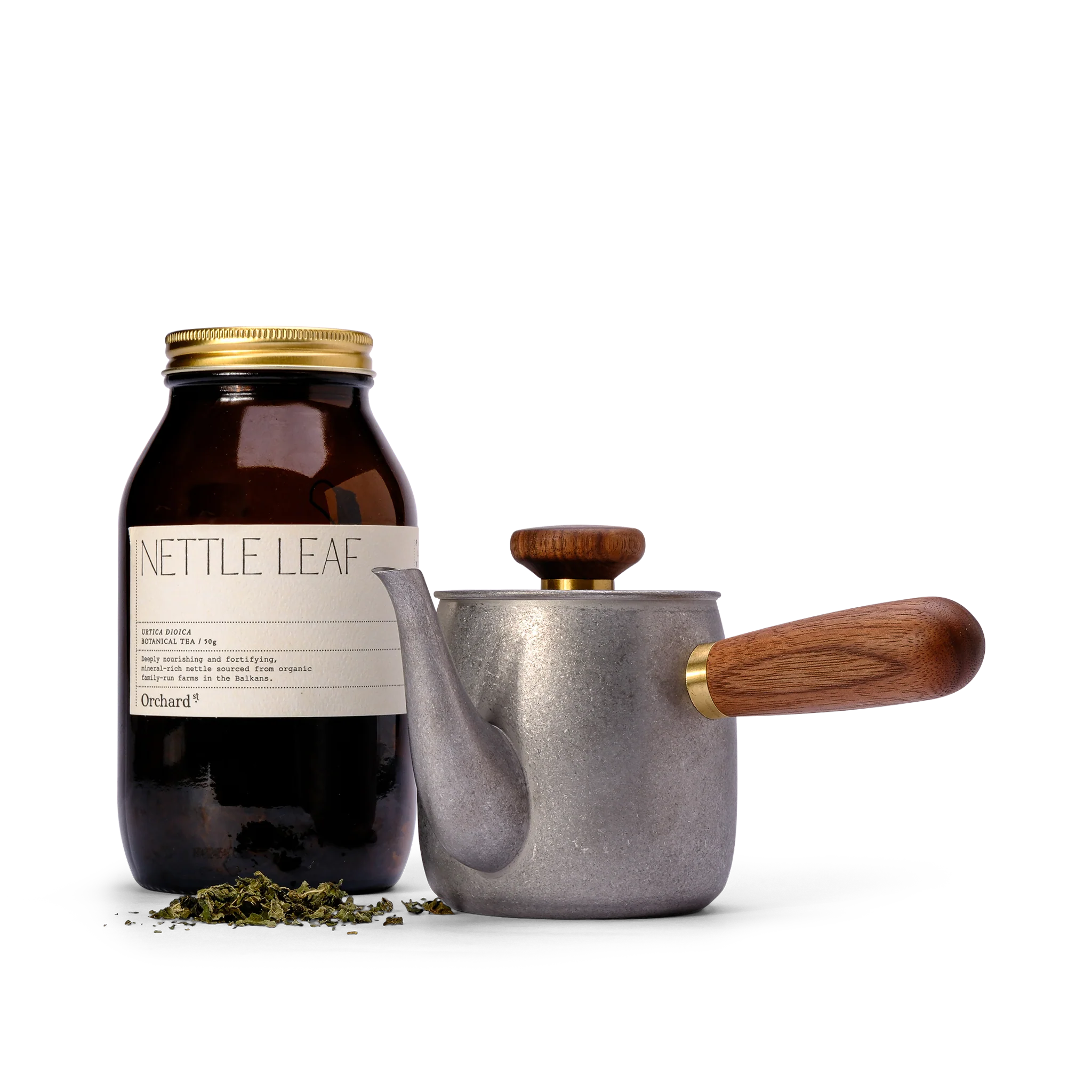 Crane Song Stainless Steep & Sip Tea Pot |
Silver
