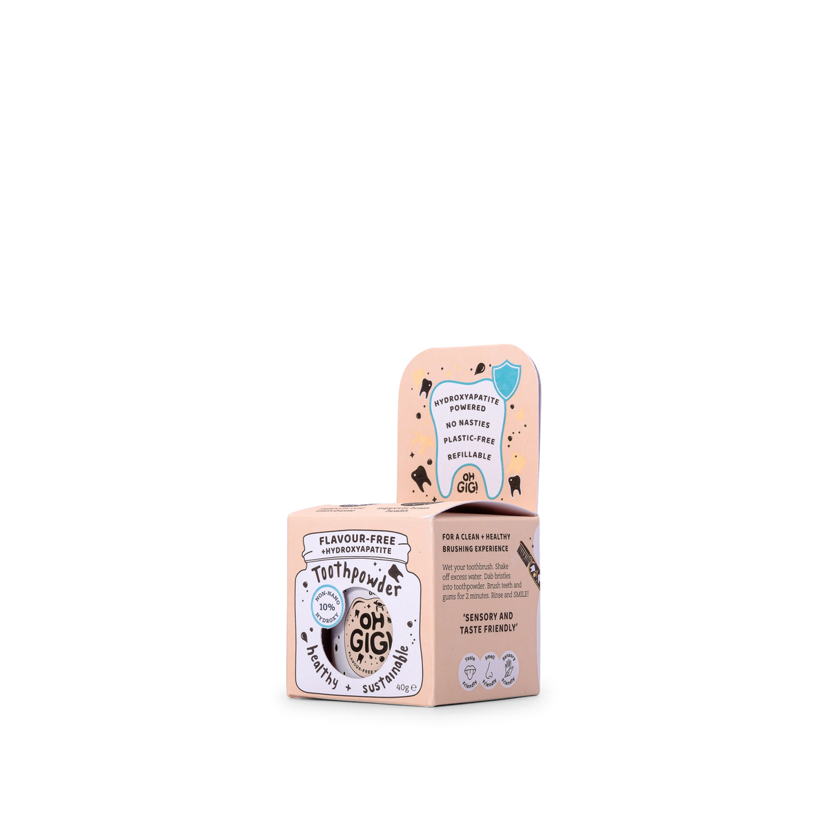 Hydroxyapatite Toothpowder ‘Flavour-Free Brush’