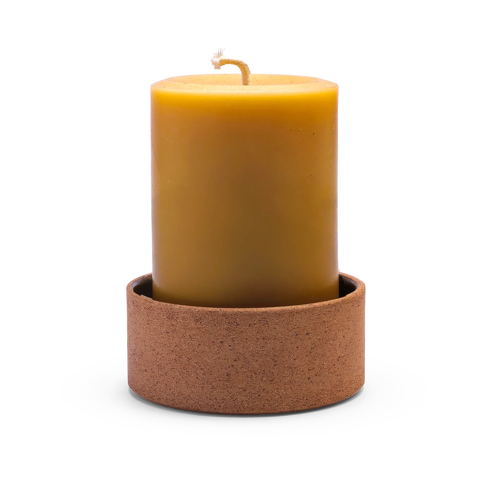 60HR Organic Beeswax Pillar Candle