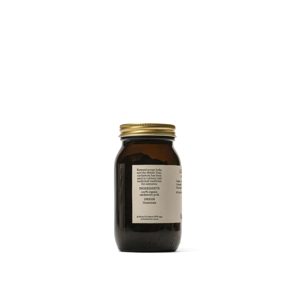 Orchard St. Organic Cardamom Pods – back alt