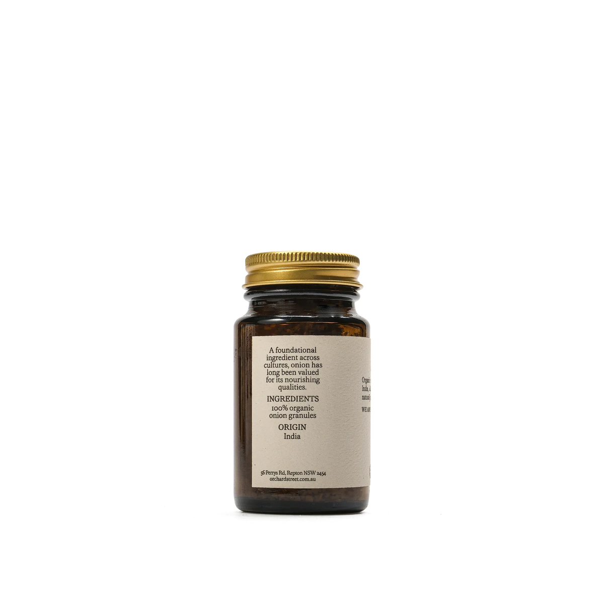 Orchard St. Organic Onion Granules – back