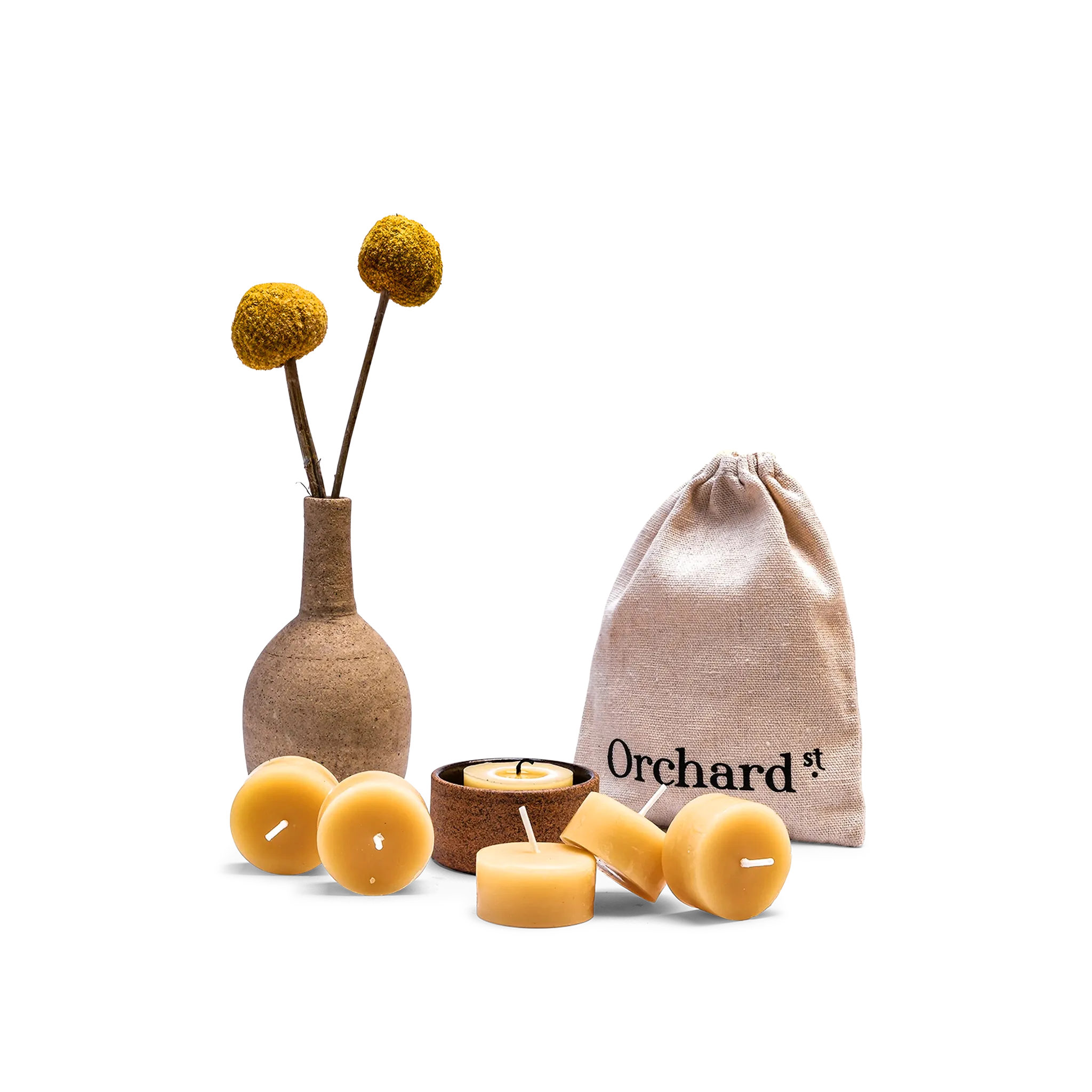 6 Pure Beeswax Tealights (4.5 HR EA)