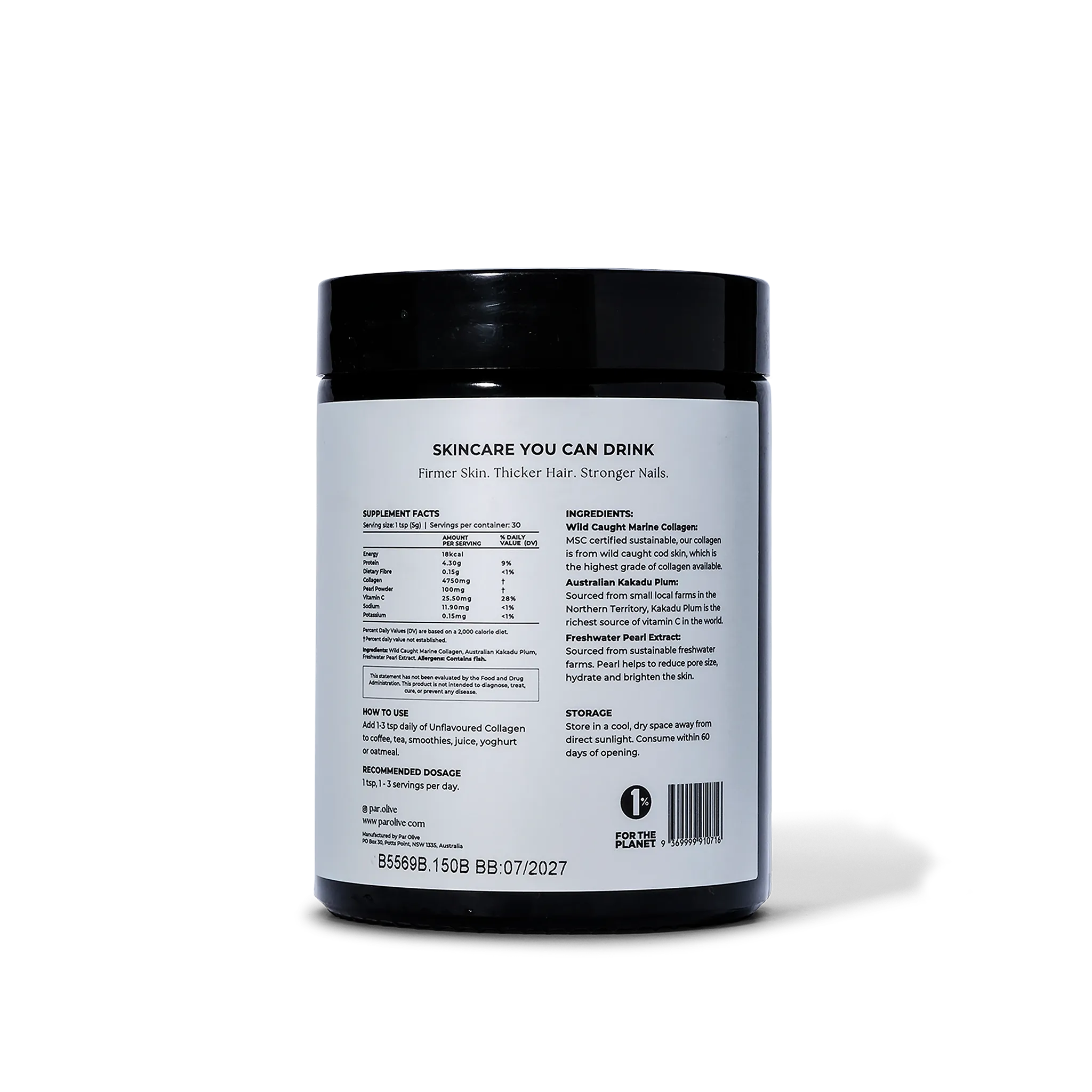 Pearl Marine Collagen Superpowder - Unflavoured
