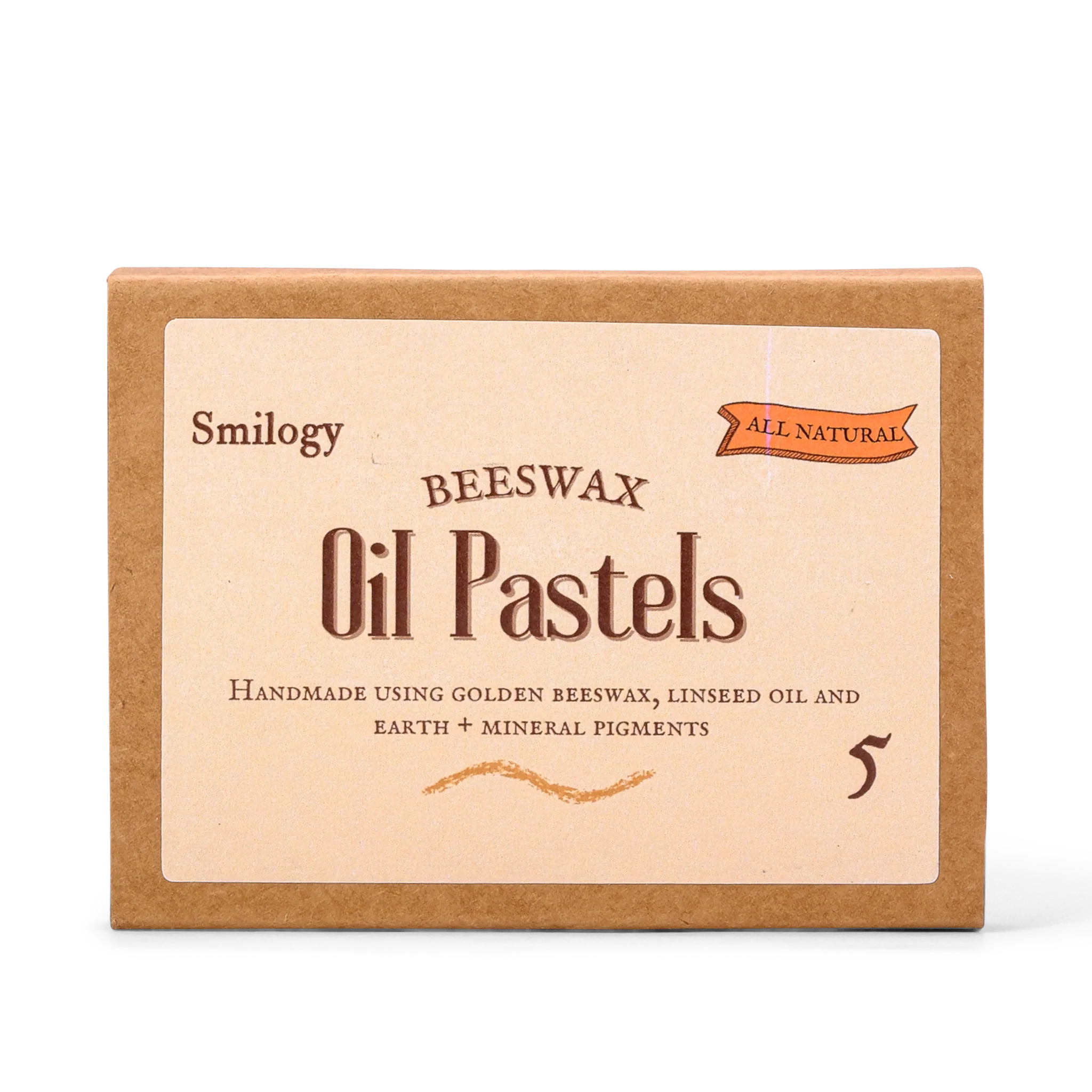 5 All Natural & Handmade Beeswax Oil Pastels