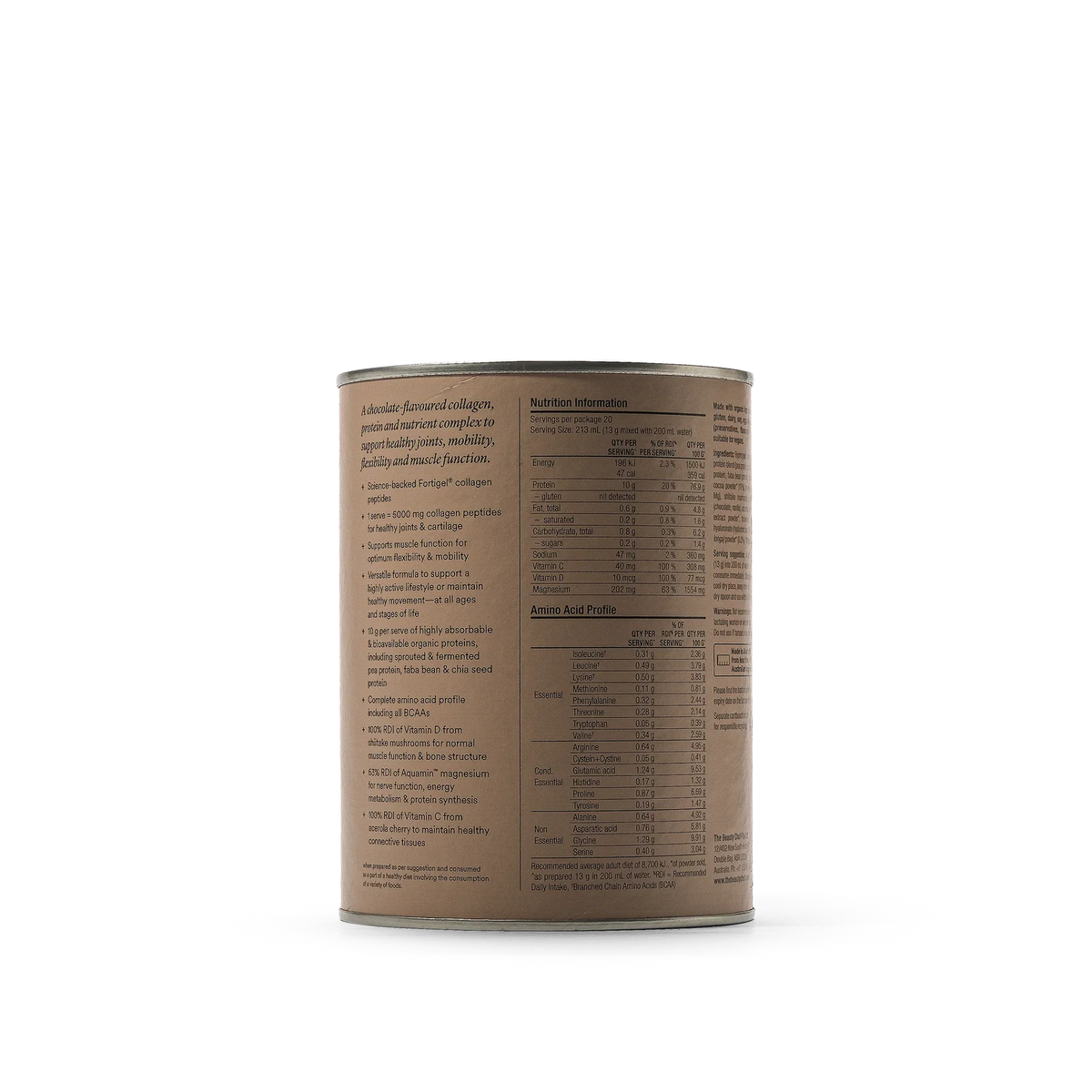 The Beauty Chef Body Collagen™ Chocolate – back